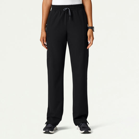 Payla 8-Pocket High Waisted Scrub Pant - Black - WOMEN'S PANTS - Jaanuu