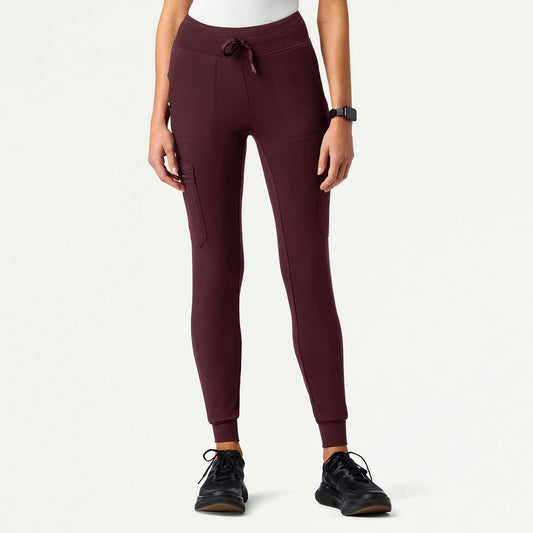 Kait 10-Pocket Skinny ULTRAsoft Scrub Jogger - Raisin - WOMEN'S PANTS - Jaanuu