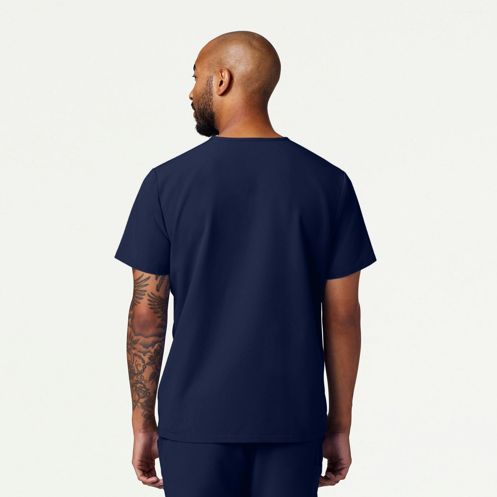 Romin 1-Pocket Scrub Top - Midnight Navy - MEN'S TOPS - Jaanuu