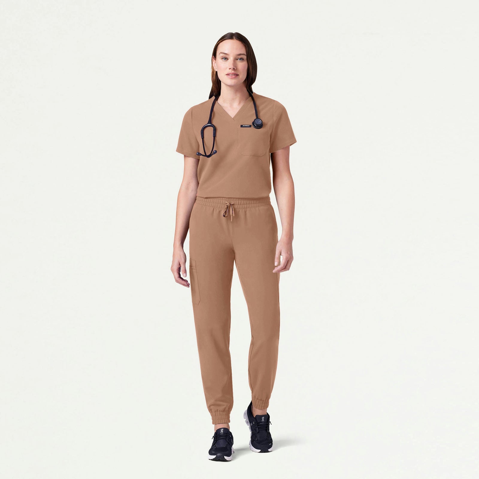 Neo Everyday Cargo Scrub Jogger - Clay - WOMEN'S PANTS - Jaanuu