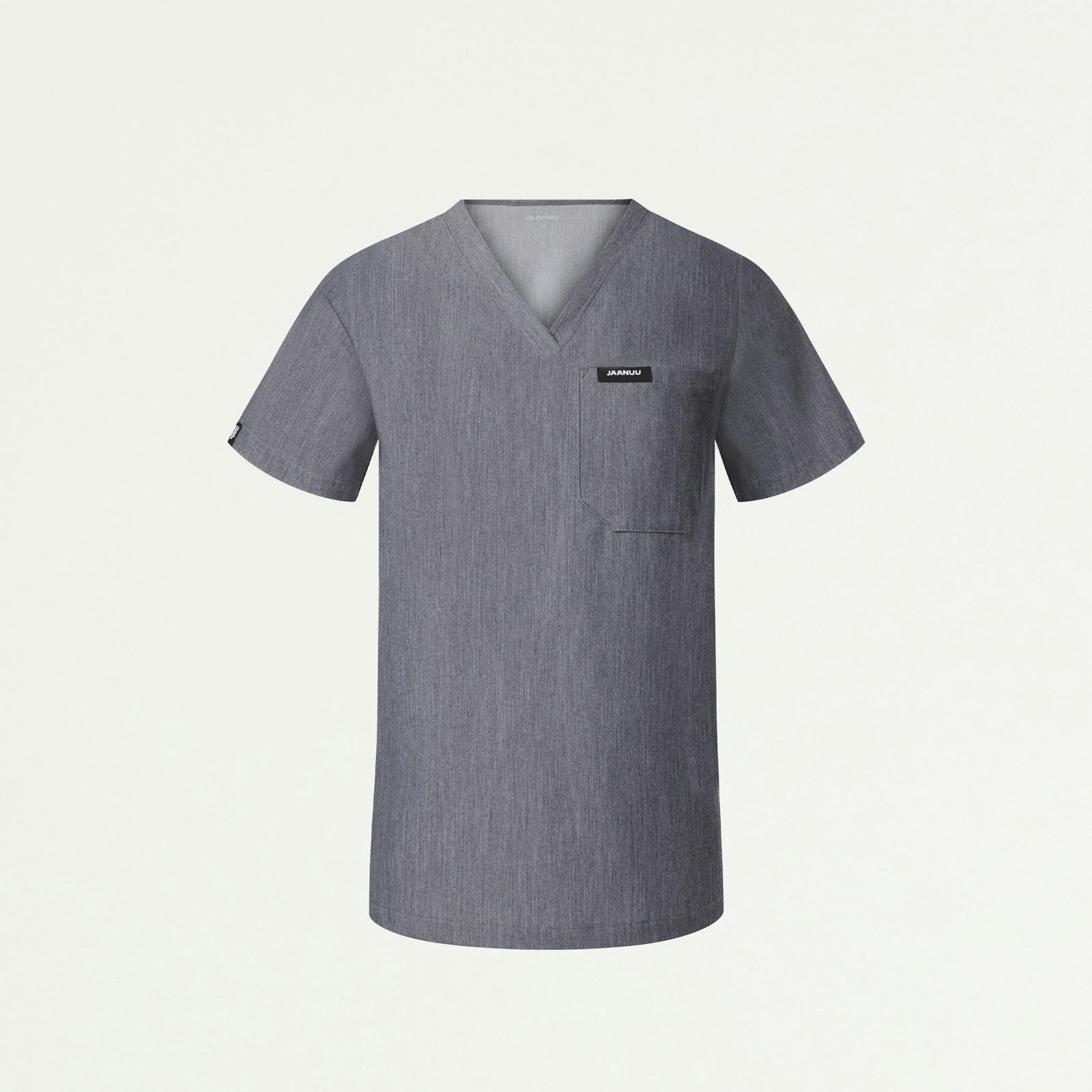 Rhena Essential 1-Pocket Scrub Top - Heather Gray - WOMEN'S TOPS - Jaanuu