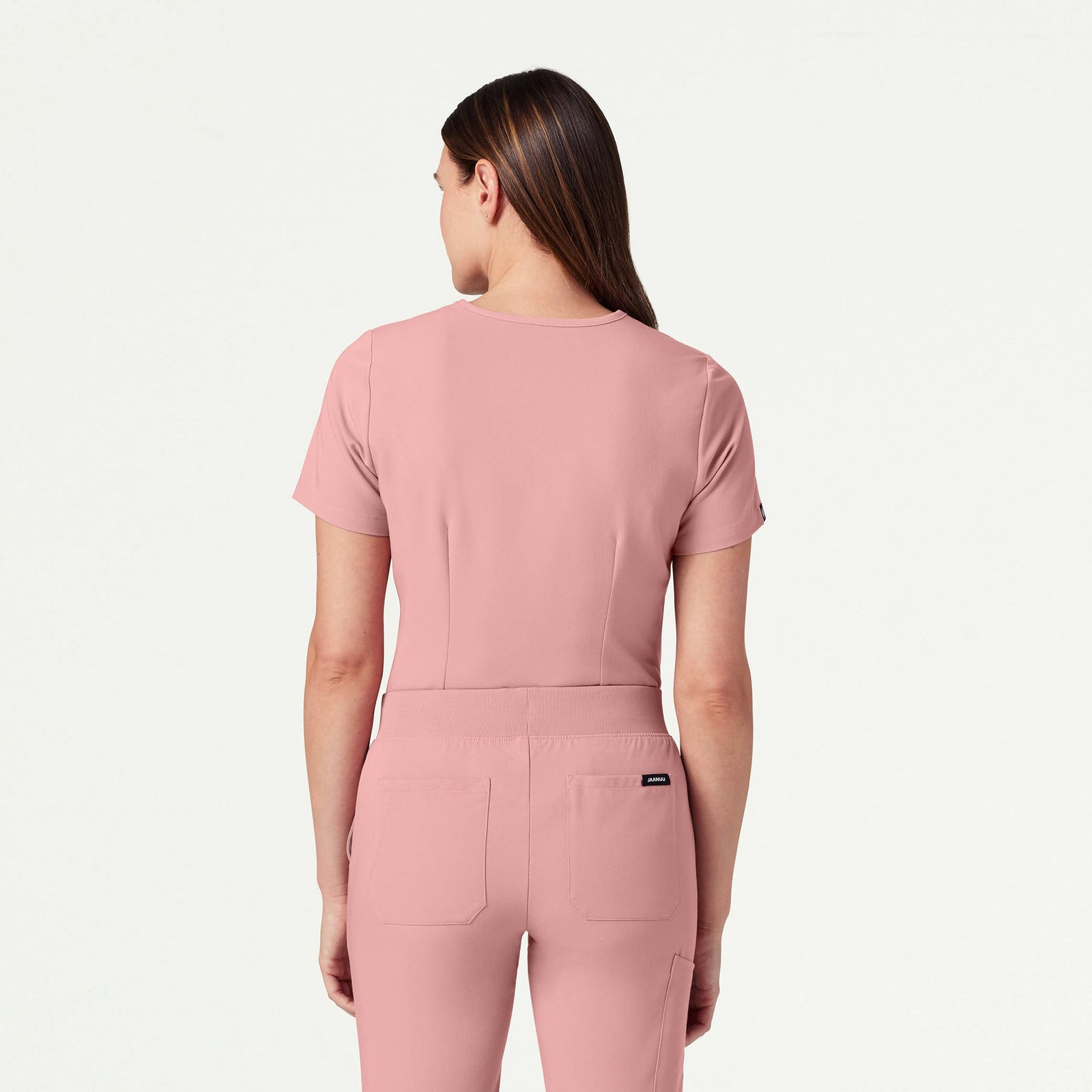 Rhena Slim Essential 1-Pocket Scrub Top - Mauve - WOMEN'S TOPS - Jaanuu