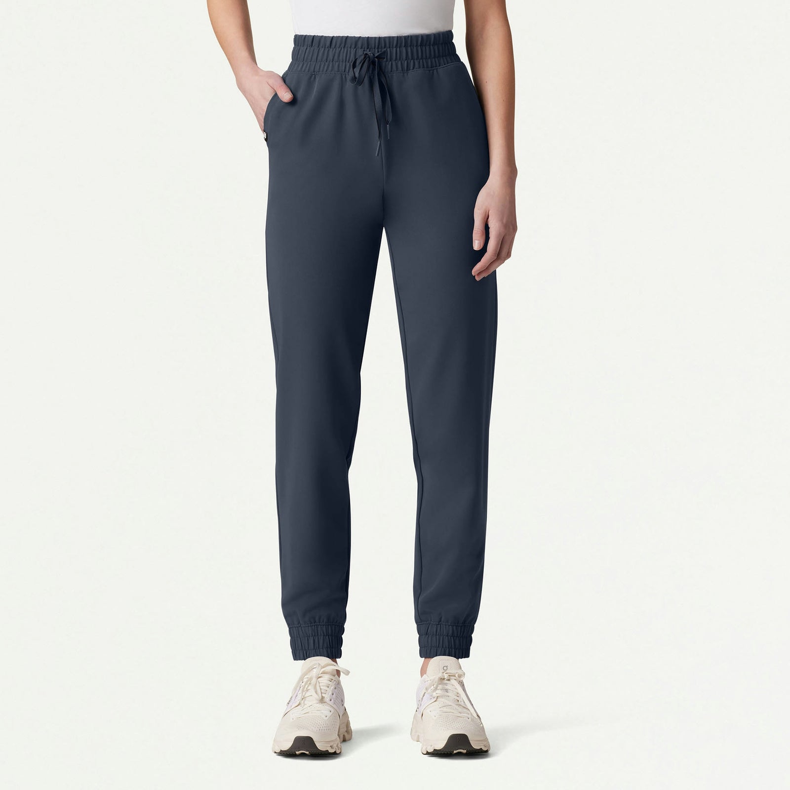 Kerr 365 High Waisted Scrub Jogger - Carbon Gray - WOMEN'S PANTS - Jaanuu