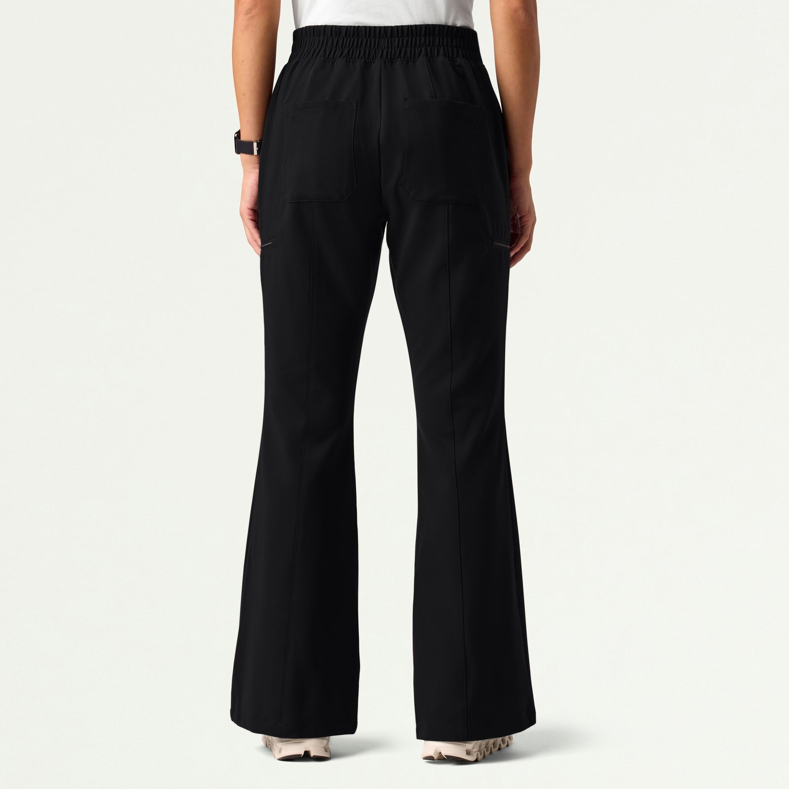 Harper Slim High Waisted Scrub Pant - Black - WOMEN'S PANTS - Jaanuu