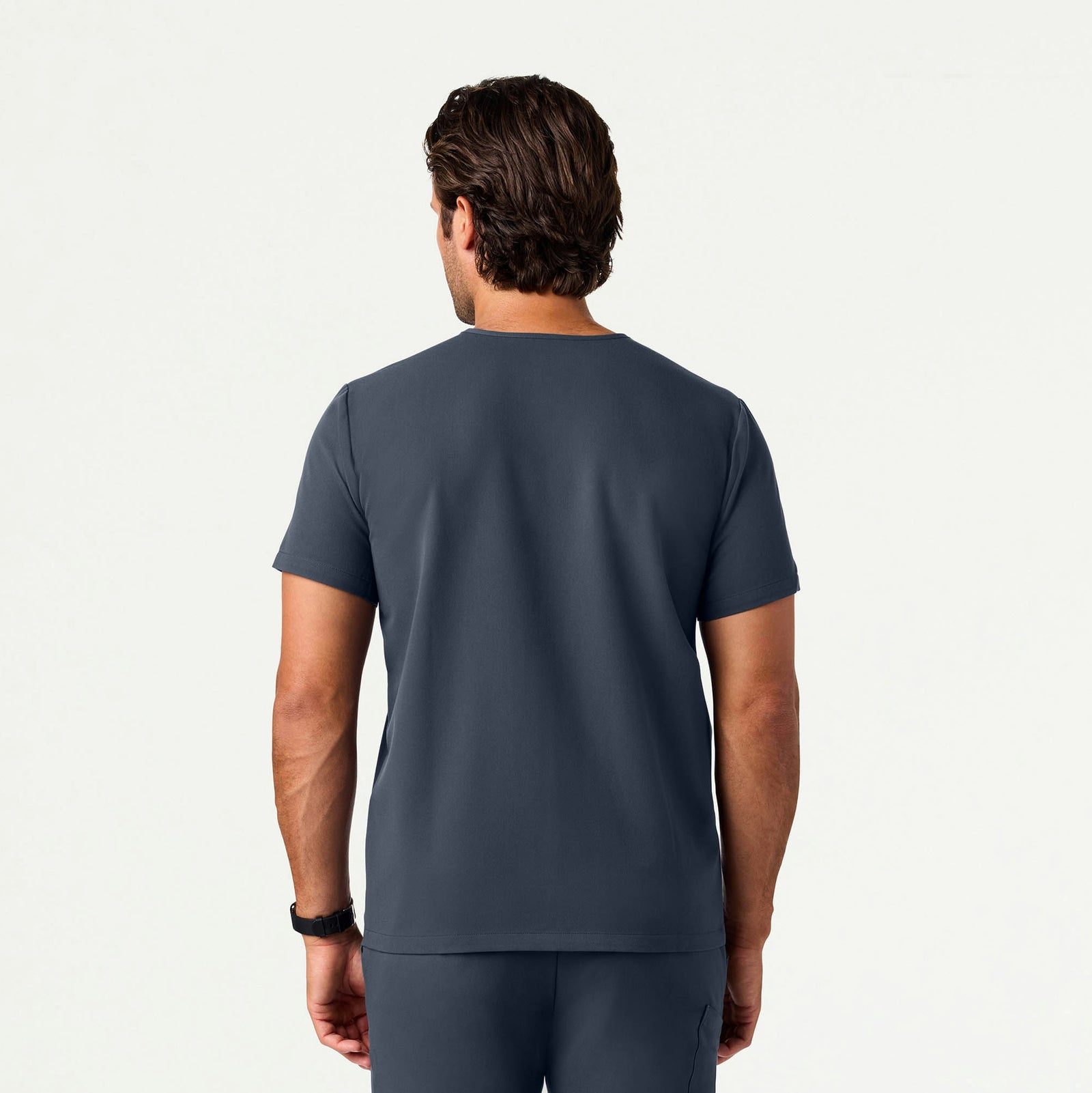 Holmes Slim Everyday 1-Pocket Scrub Top - Carbon Gray - MEN'S TOPS - Jaanuu