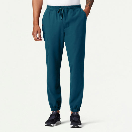 Rhodes Slim Crossover Scrub Jogger - Caribbean Blue - MEN'S PANTS - Jaanuu