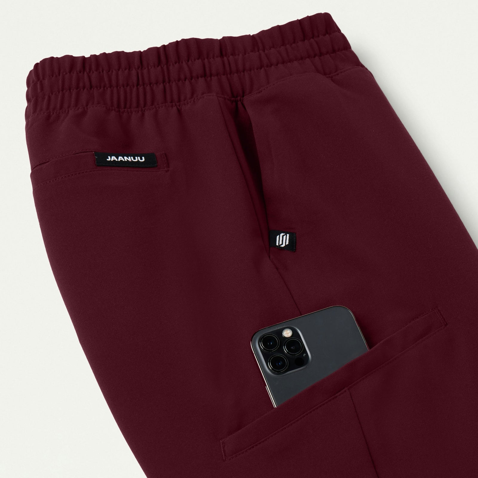 Jace Skinny On-the-Go Scrub Jogger - Burgundy - WOMEN'S PANTS - Jaanuu