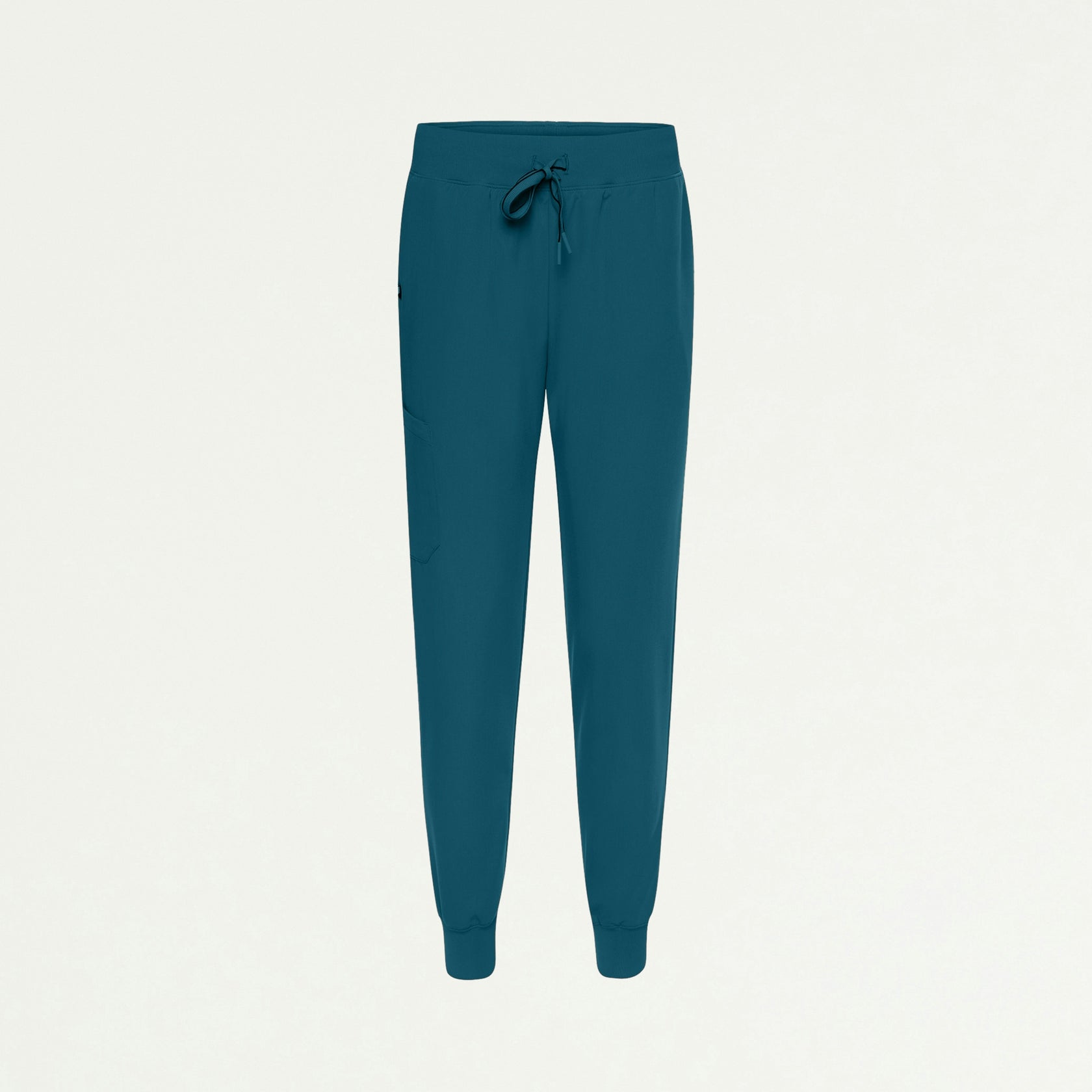 Silex Slim Knit-Waist Scrub Jogger - Caribbean Blue - WOMEN'S PANTS - Jaanuu