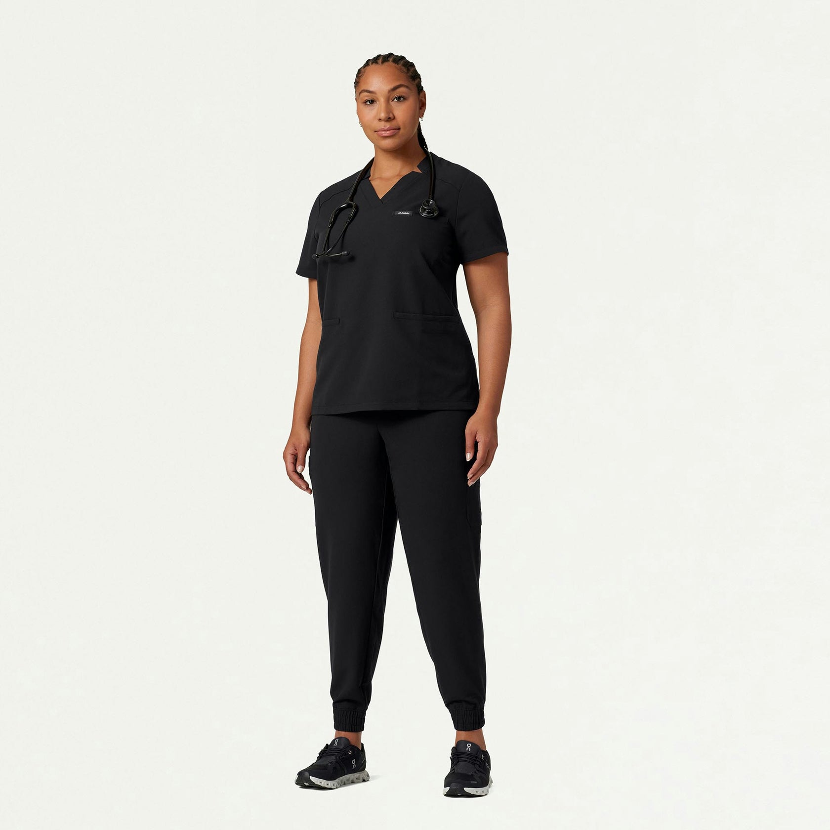 Neo Everyday Cargo Scrub Jogger - Black - WOMEN'S PANTS - Jaanuu