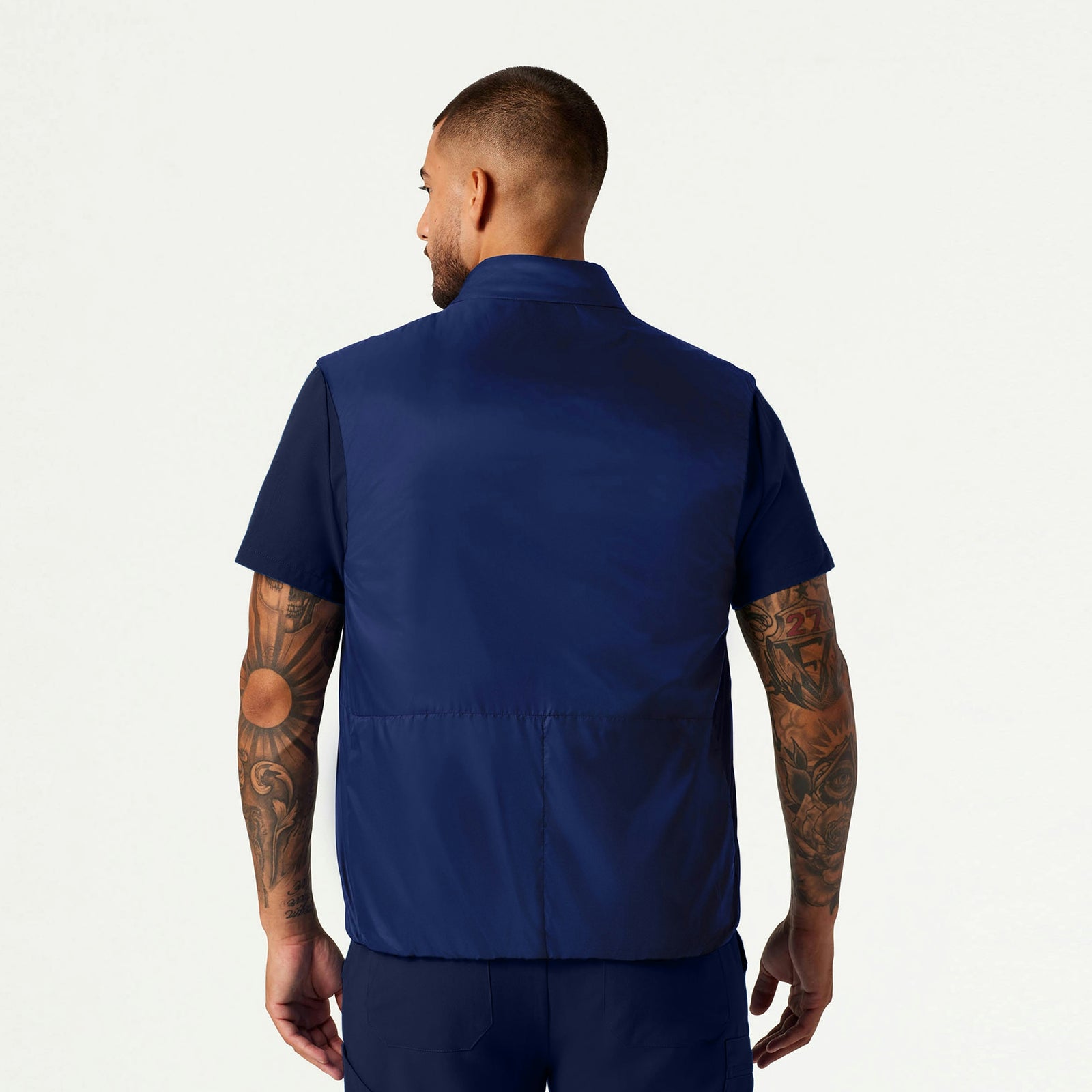 Phantom Insulated Vest - Navy Blue - MEN'S JACKETS - Jaanuu