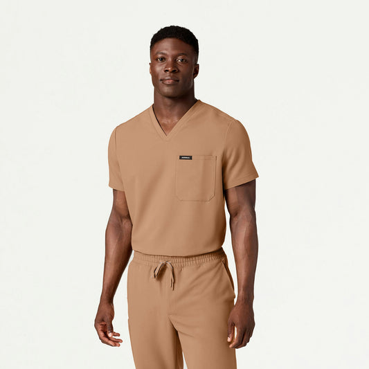 Holmes Everyday 1-Pocket Scrub Top - Trench - MEN'S TOPS - Jaanuu