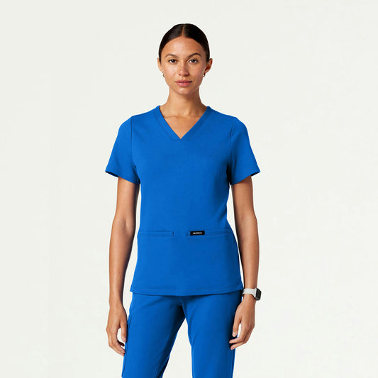 Cesi Slim ULTRAsoft Scrub Top - Royal Blue - WOMEN'S TOPS - Jaanuu