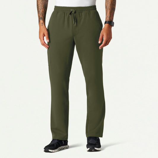 Rhodes Everyday Straight-Leg Scrub Pant - Olive - MEN'S PANTS - Jaanuu