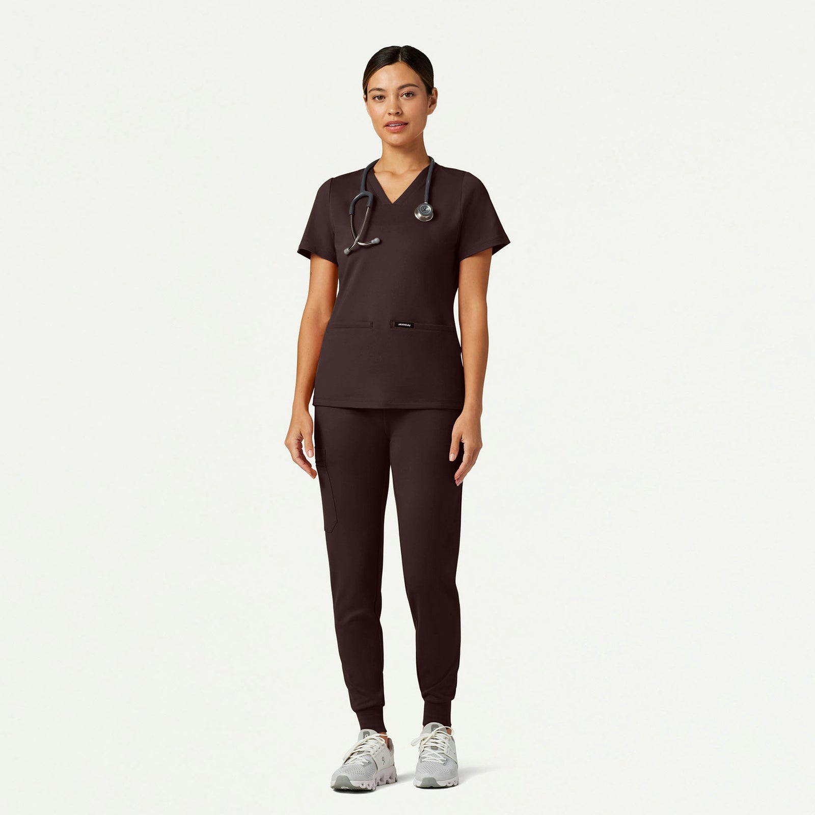 Rubi Slim ULTRAsoft Scrub Jogger - Espresso - WOMEN'S PANTS - Jaanuu