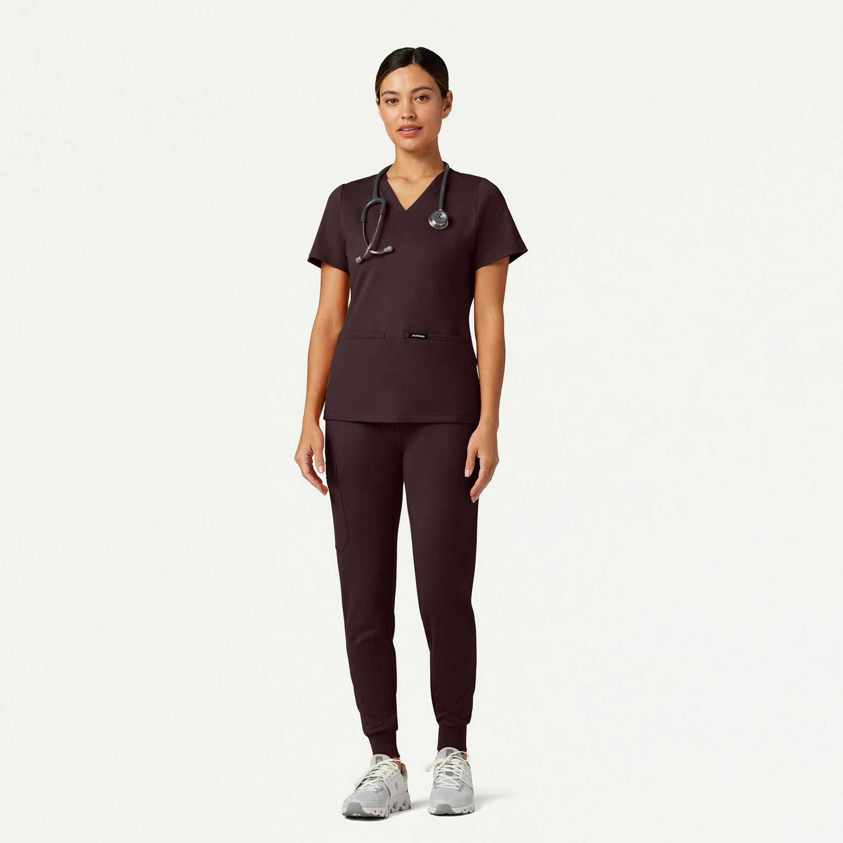 Rubi Slim ULTRAsoft Scrub Jogger - Espresso - WOMEN'S PANTS - Jaanuu