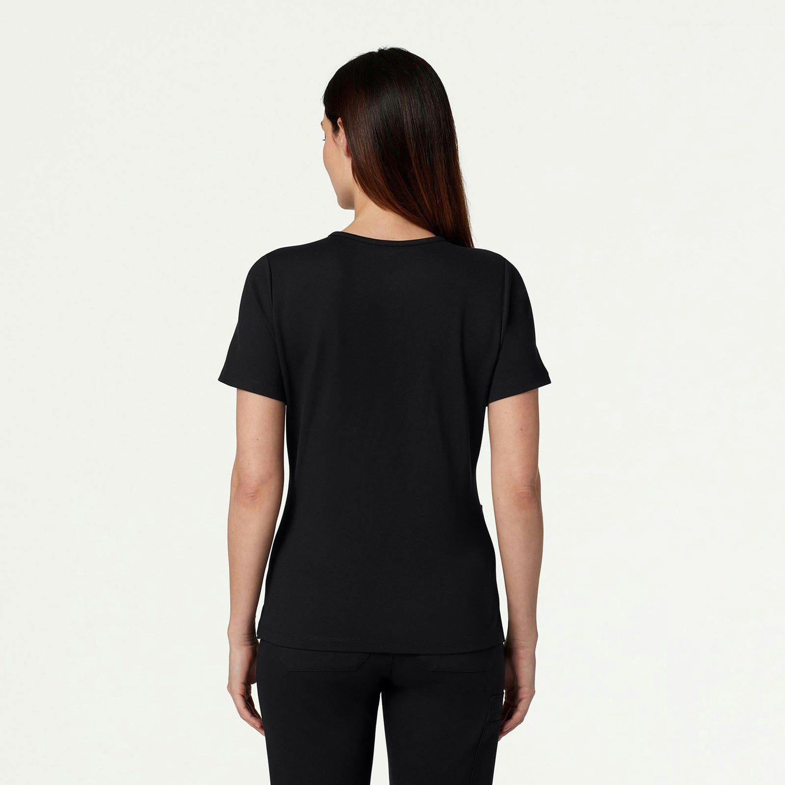 Cesi Slim ULTRAsoft Scrub Top - Black - WOMEN'S TOPS - Jaanuu