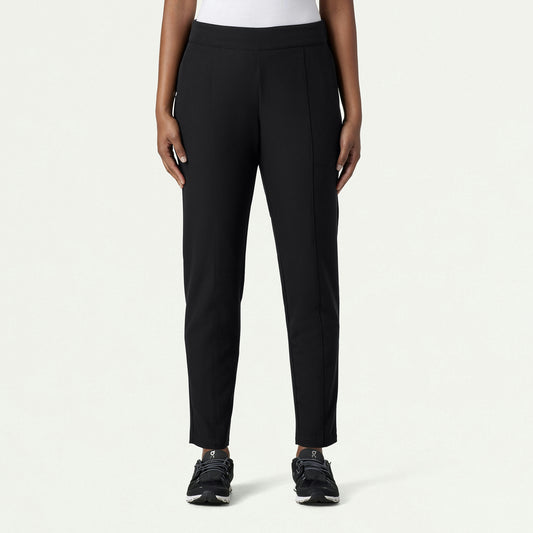 Lio Tapered 5-Pocket Scrub Pant - Black - WOMEN'S PANTS - Jaanuu