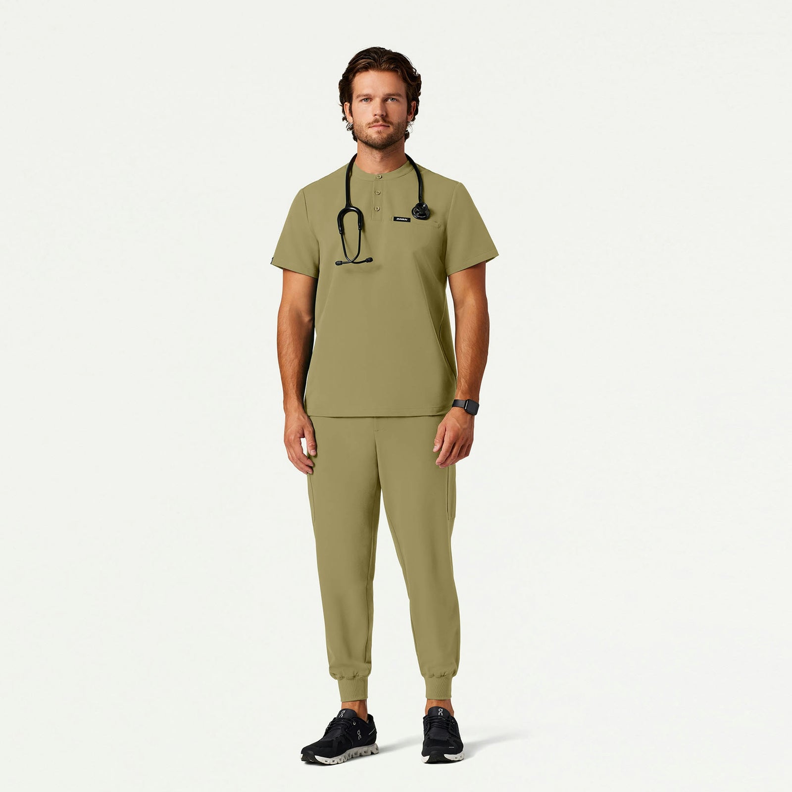 Osmo 8-Pocket Scrub Jogger - Ceramic Khaki - MEN'S PANTS - Jaanuu