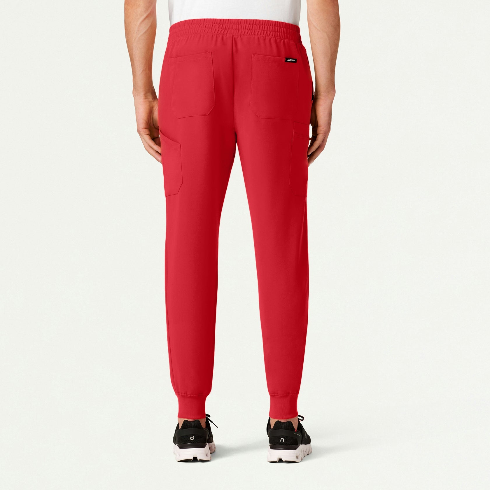 Osmo 8-Pocket Scrub Jogger - Brilliant Red - MEN'S PANTS - Jaanuu