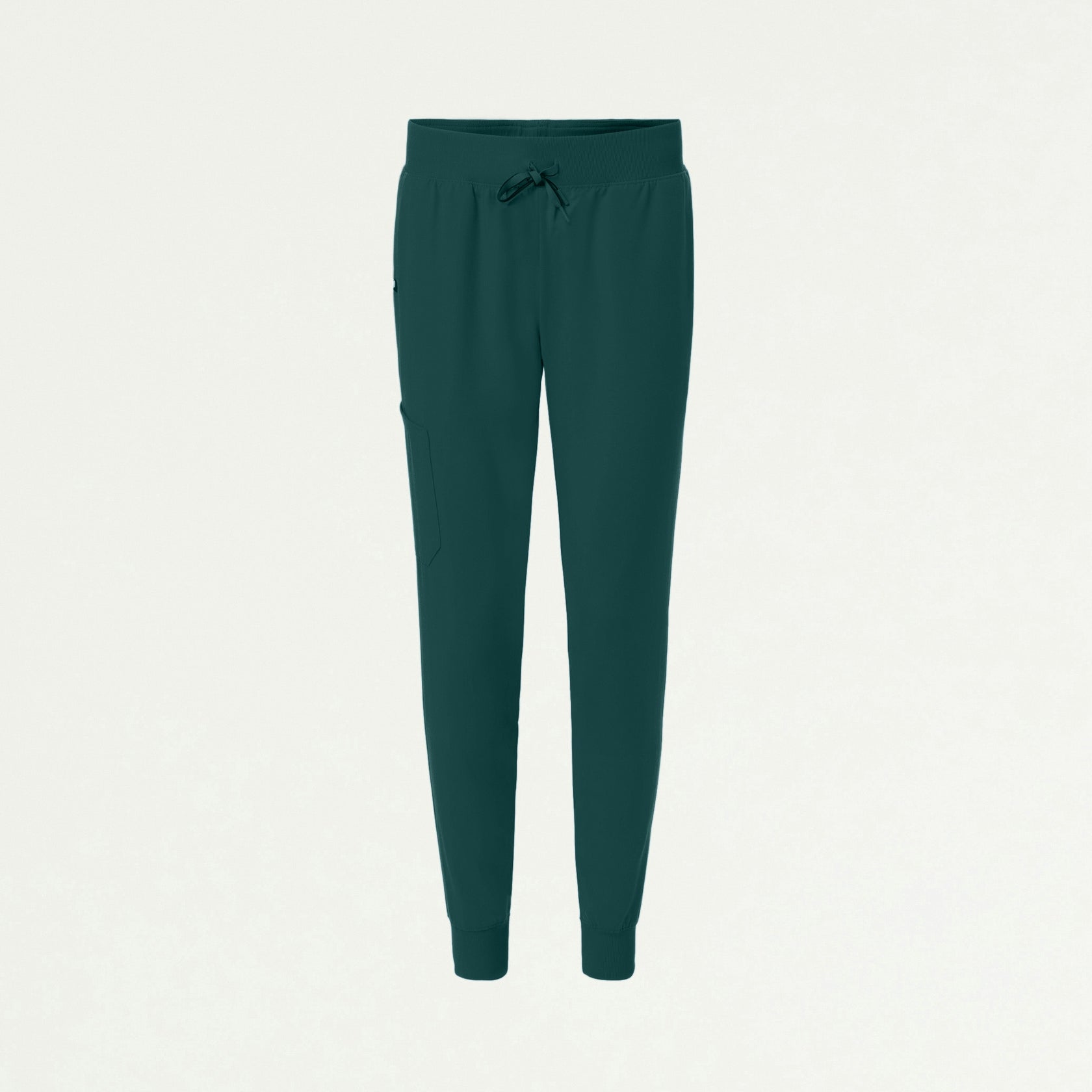 Silex Slim Knit-Waist Scrub Jogger - Midnight Green - WOMEN'S PANTS - Jaanuu