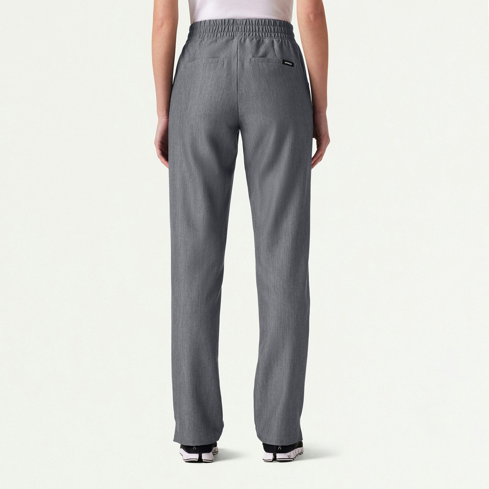 Kerr 365 High Waisted Scrub Pant - Heather Gray - WOMEN'S PANTS - Jaanuu