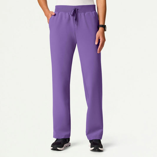 Xenos Essential Knit-Waist Scrub Pant - Violet - WOMEN'S PANTS - Jaanuu