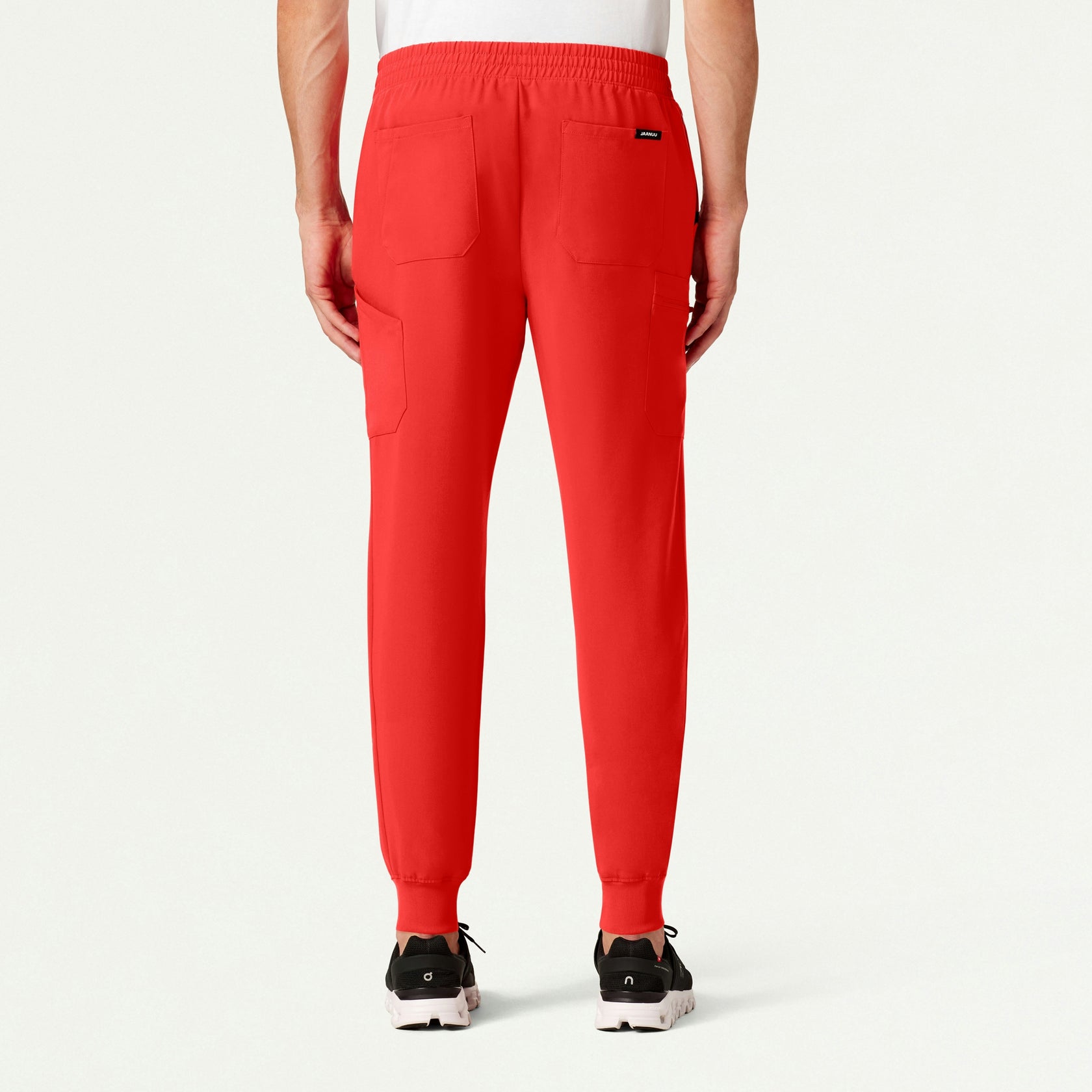 Osmo 8-Pocket Scrub Jogger - Solar Red - MEN'S PANTS - Jaanuu