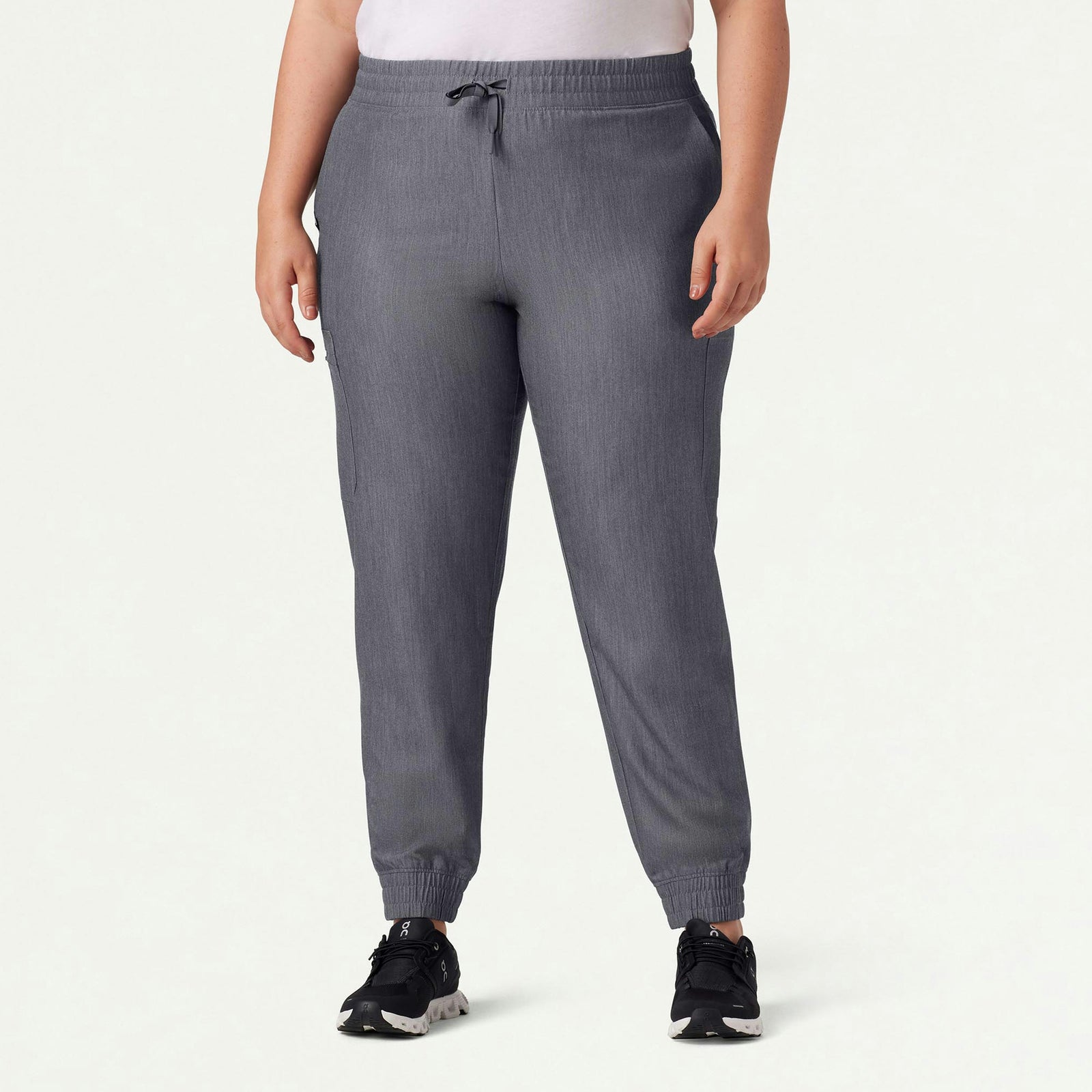 Neo Everyday Cargo Scrub Jogger - Heather Gray - WOMEN'S PANTS - Jaanuu