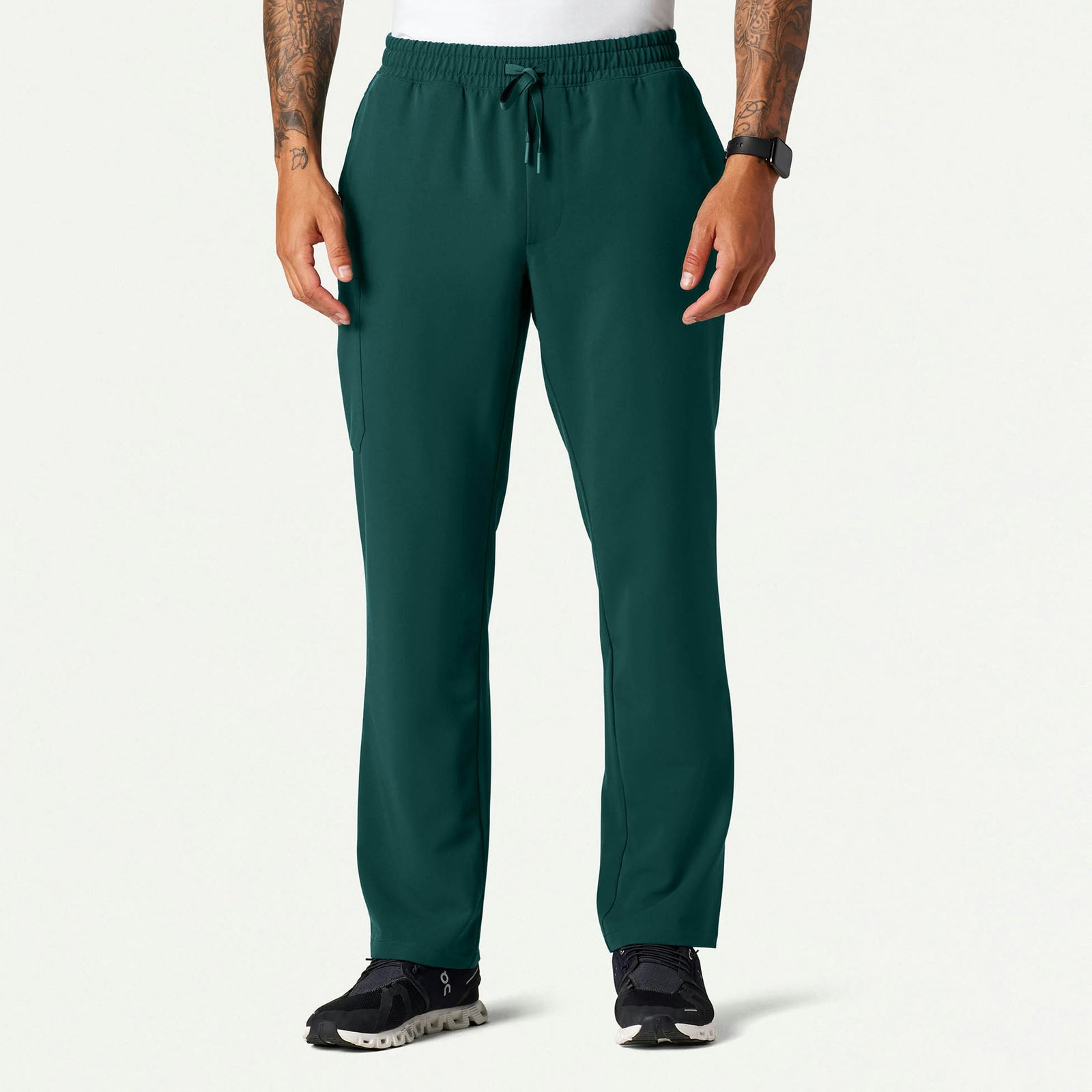 Rhodes Everyday Straight-Leg Scrub Pant - Midnight Green - MEN'S PANTS - Jaanuu