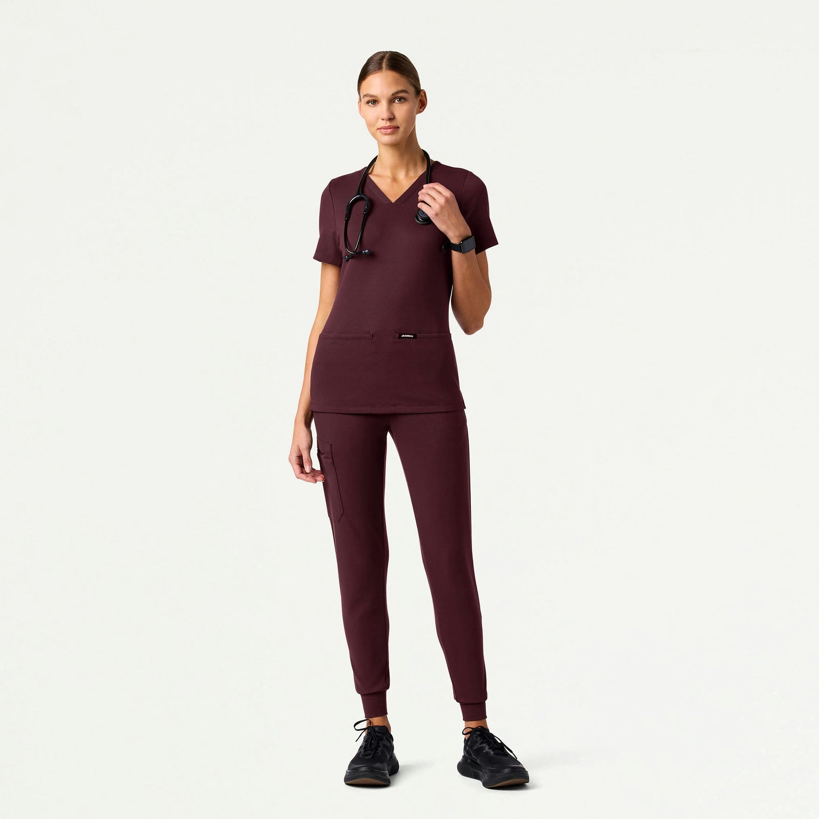 Rubi Slim ULTRAsoft Scrub Jogger - Raisin - WOMEN'S PANTS - Jaanuu