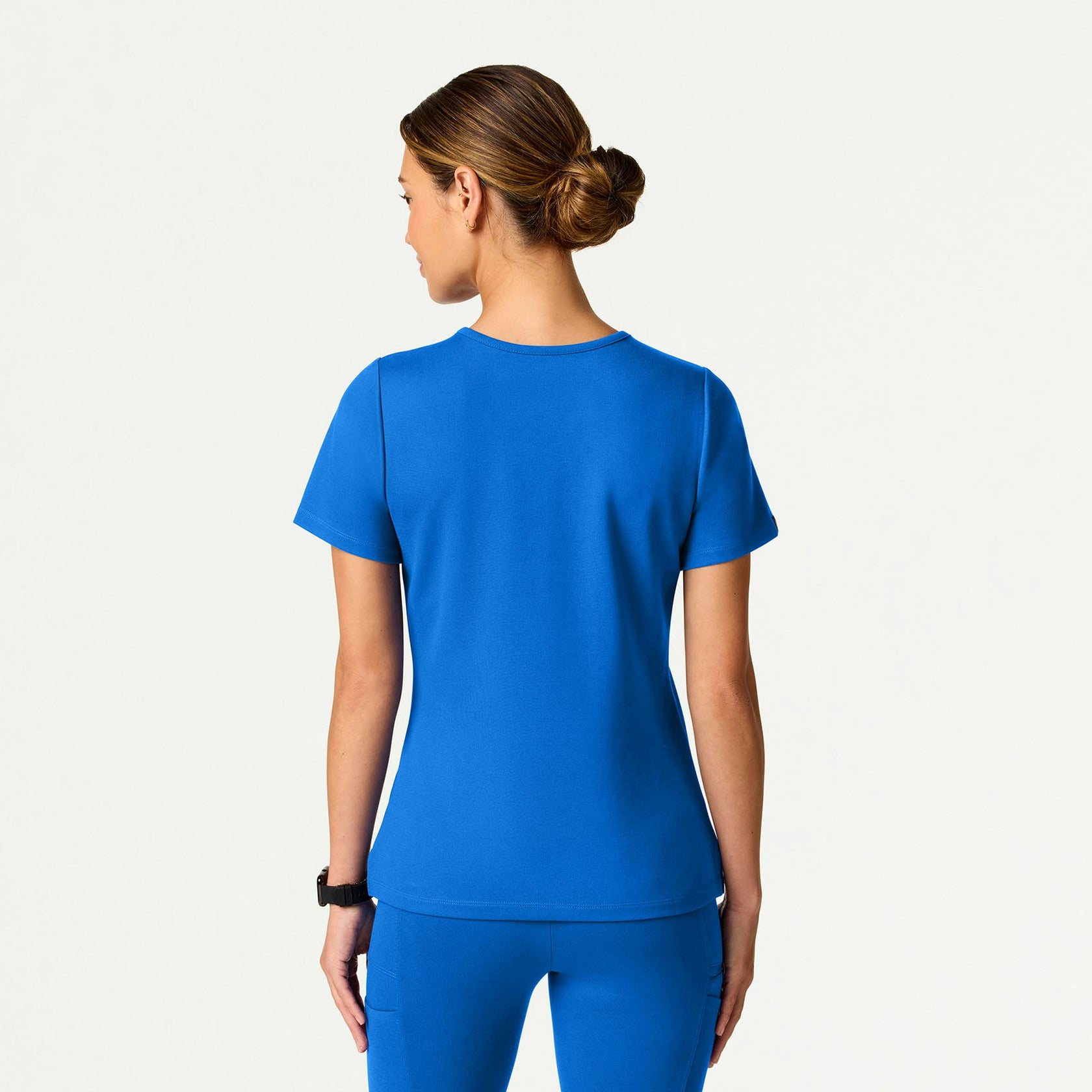 Sona Slim ULTRAsoft Scrub Top - Royal Blue - WOMEN'S TOPS - Jaanuu