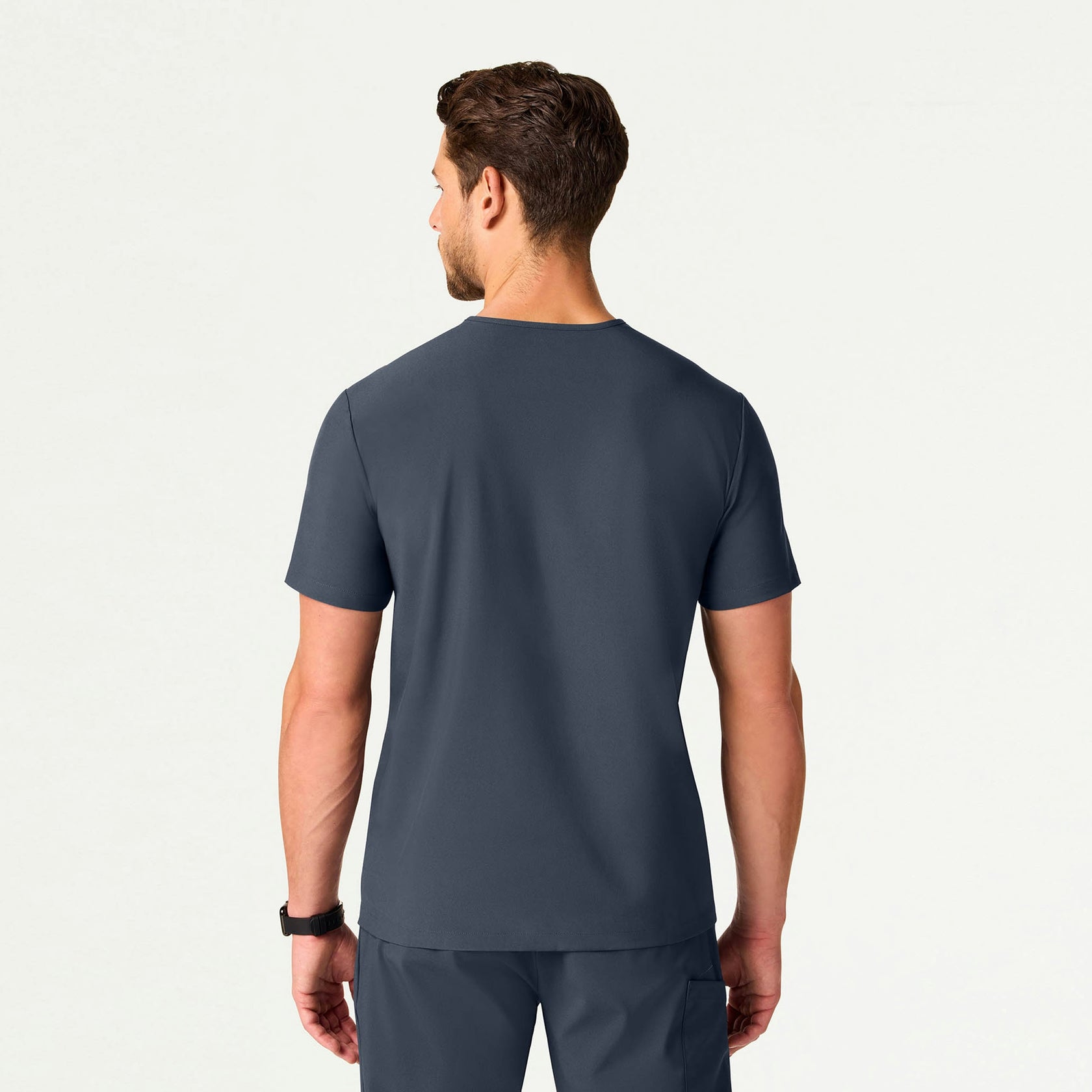 Bron ULTRAlite™ 3-Pocket Scrub Top - Carbon Gray - MEN'S TOPS - Jaanuu