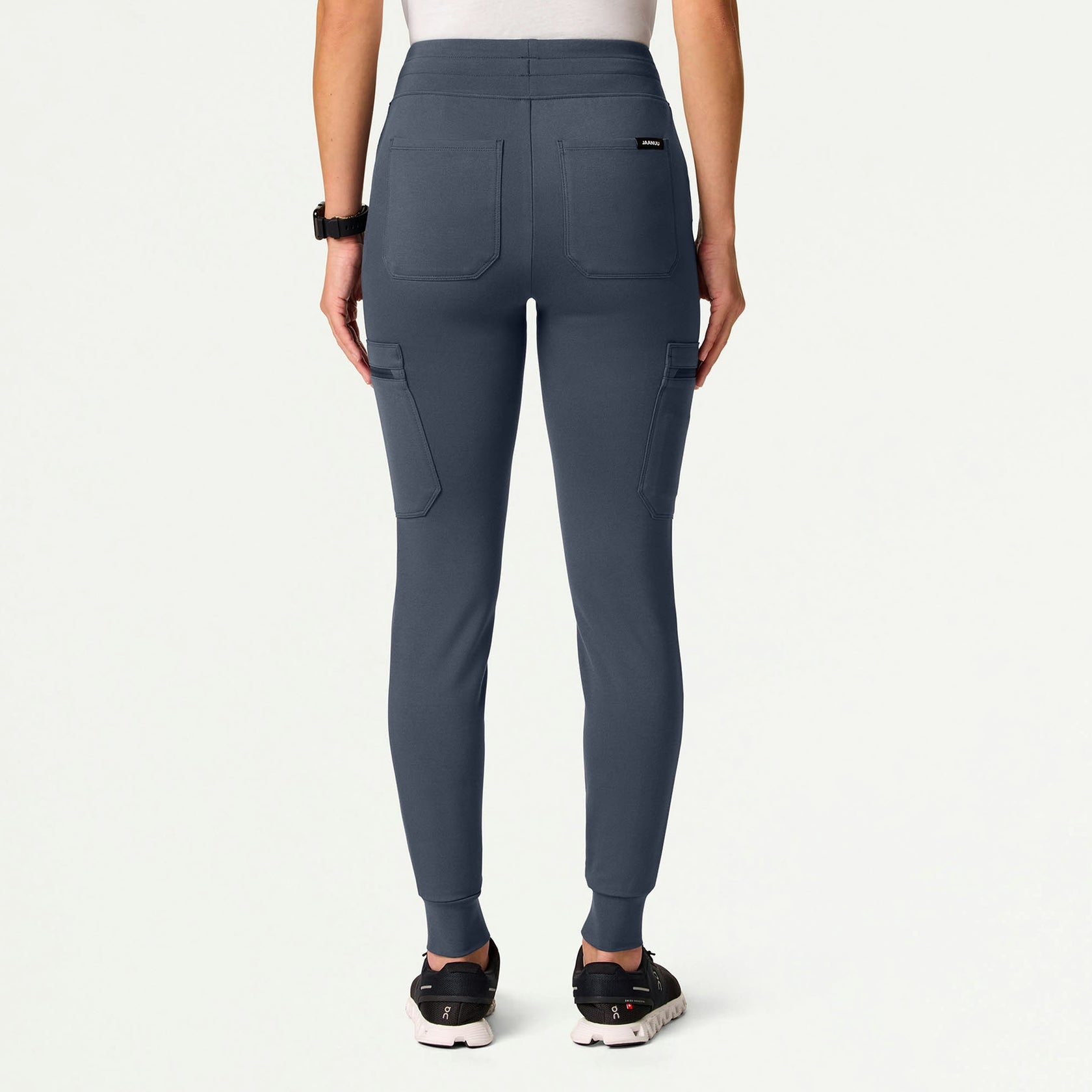 Kait 10-Pocket Skinny ULTRAsoft Scrub Jogger - Carbon Gray - WOMEN'S PANTS - Jaanuu