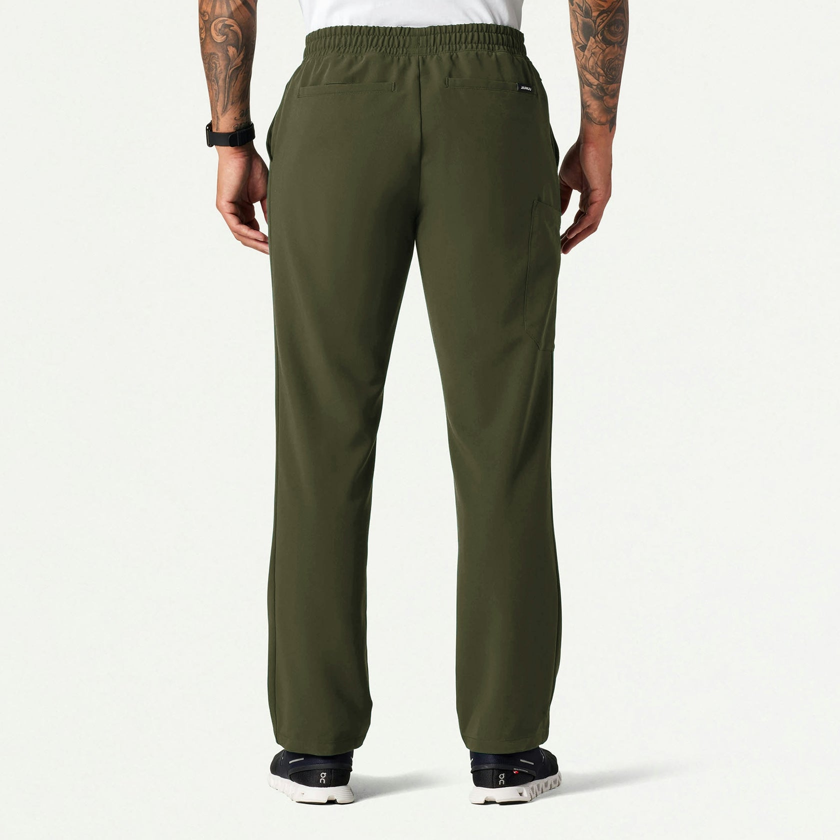 Rhodes Everyday Straight-Leg Scrub Pant - Olive - MEN'S PANTS - Jaanuu